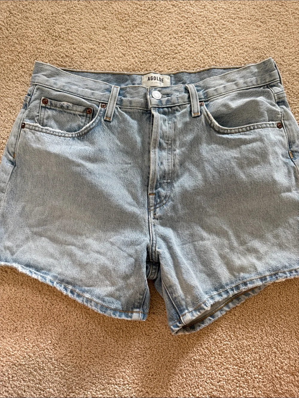 Agolde Parker Long Jean Short Twister Size 28 - Picture 6 of 13